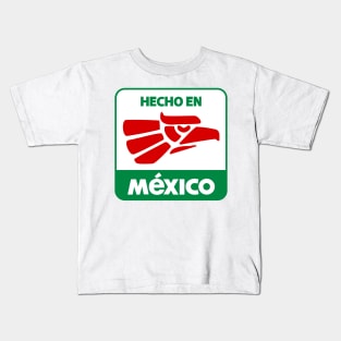 Hecho en Mexico - green white red - clean design Kids T-Shirt